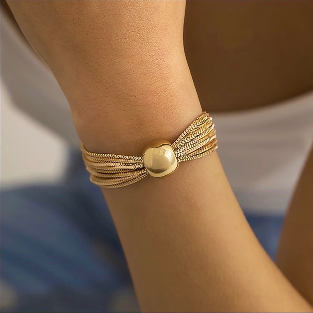 💙Trendy Layered Gold Plated Bracelet